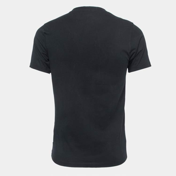مملوكة مسبقًا Kenzo Black Dragon Print Cotton Crew Neck Half Sleeve T Shirt M 