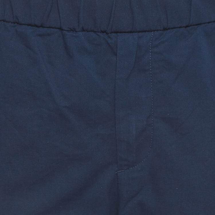 Pre Owned Kenzo Navy Blue Cotton Elasticated Waist Trousers XL
