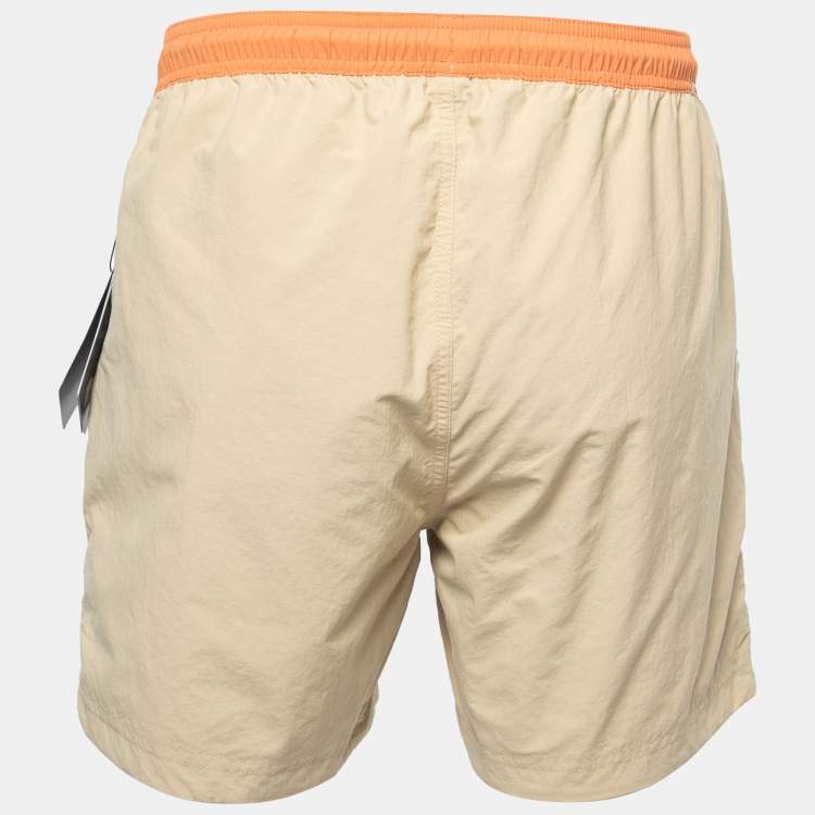 Pre Owned Kith X Columbia Beige/Green Deschutes Valley Reversible Shorts M