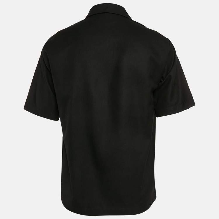 Pre Owned Kith Black Silk & Cotton Thompson Crossover Shirt S