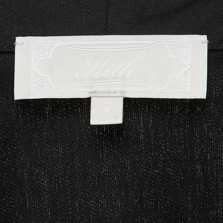 Pre Owned Kith Black Silk & Cotton Thompson Crossover Shirt S