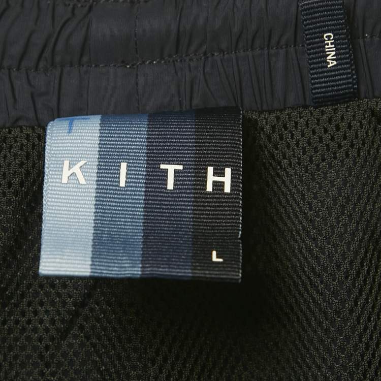 Pre Owned Kith Navy Blue Synthetic Shorts L