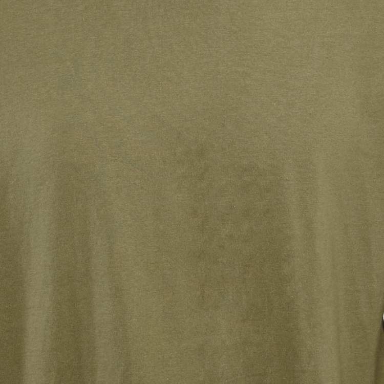 Pre Owned Kith Olive Green Cotton Turtle Neck Long Sleeve T-Shirt L