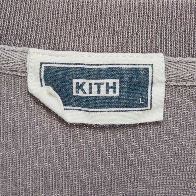 مملوكة مسبقًا Kith Grey Jersey Quinn T-Shirt L