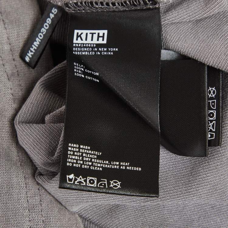 مملوكة مسبقًا Kith Grey Jersey Quinn T-Shirt L
