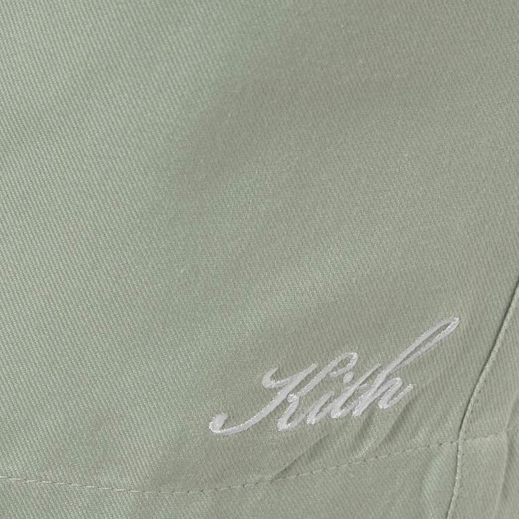 Pre Owned Kith Green Silk Blend Active Shorts L