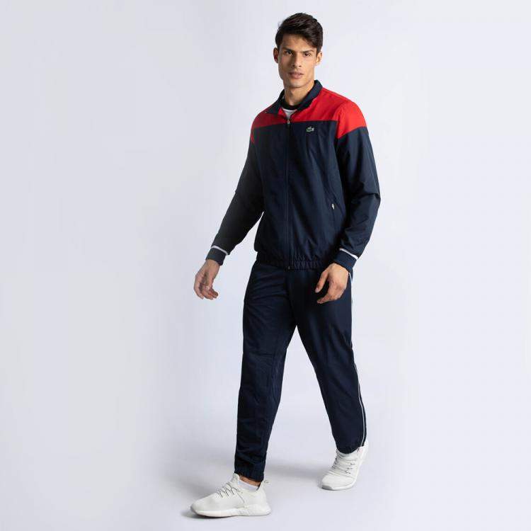 مملوكة مسبقًا Lacoste Multicolor Lettered Colourblock Tennis Tracksuit M (Available for UAE Customers Only)