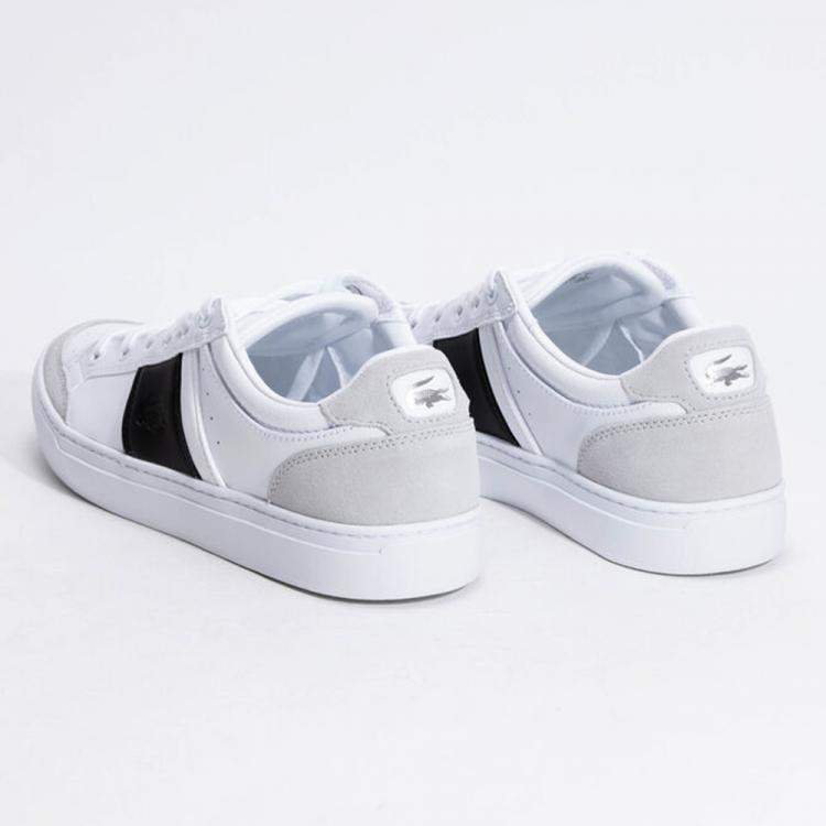 Pre Owned حذاء رياضي لاكوست كورتين أبيض و أسود رباط علوي أبيض مقاس 44.5 (متاح لعملاء الأمارات العربية المتحدة فقط)