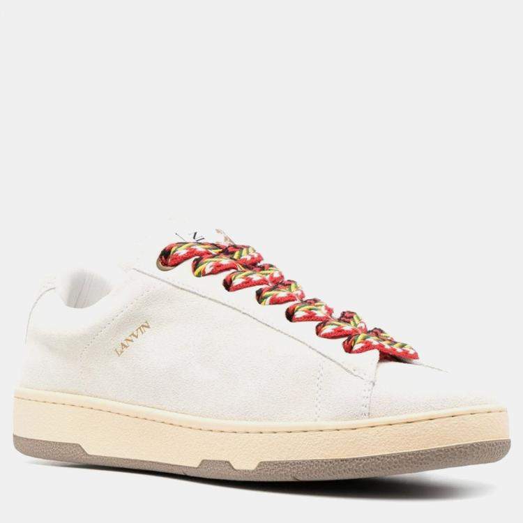 Pre Owned Lite Curb Low Top Sneakers in White Size 40