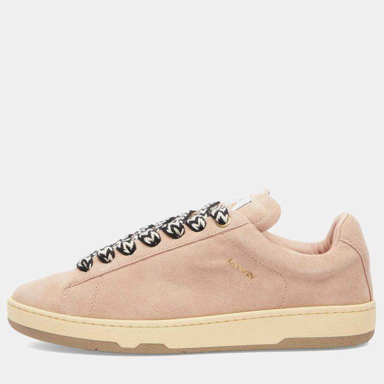 Pre Owned Lanvin Mens Curb Lite Sneaker in Pale Pink Size 39