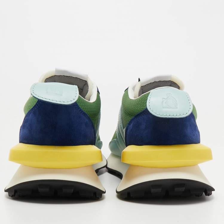 مملوكة مسبقًا Lanvin Tricolor Mesh and Leather Bumper Sneakers Size 46