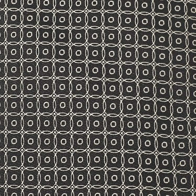 Pre Owned Lanvin Grey Patterned Silk Classic Tie