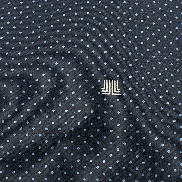 Pre Owned Lanvin Blue Dots Print Silk Tie