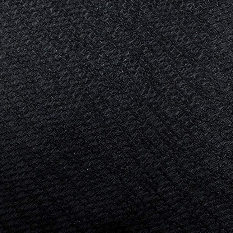 Pre Owned Lanvin Black Textured Patterned Silk Jacquard Tie