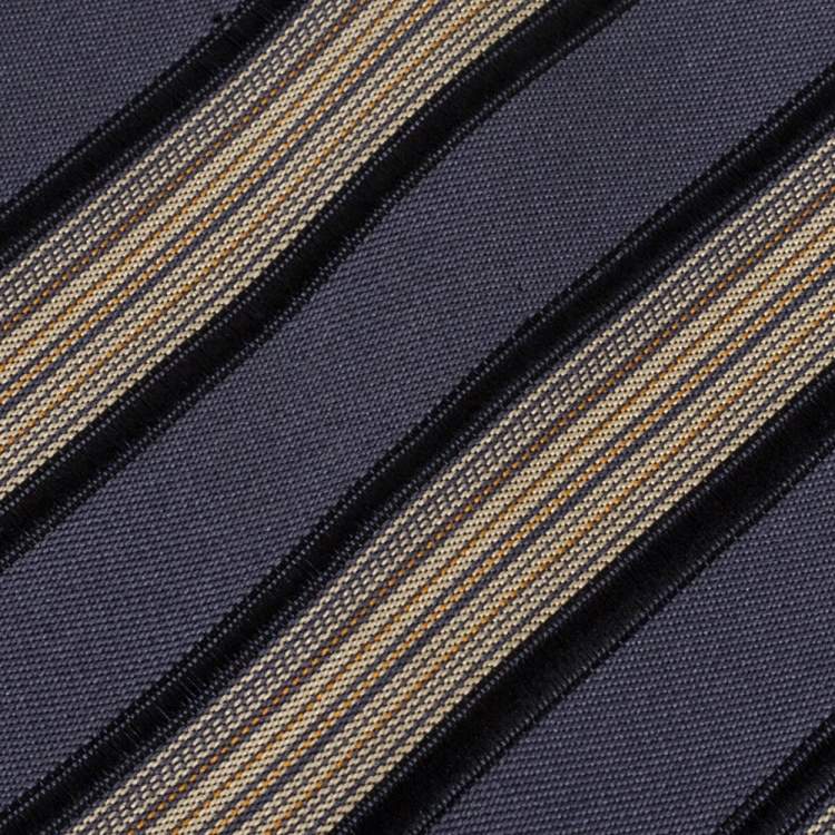 Pre Owned Lanvin Vintage Diagonal Striped Silk Tie