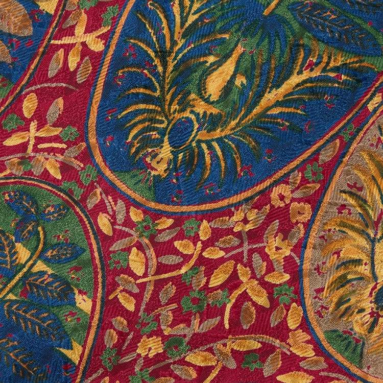 Pre Owned Lanvin Multicolor Floral Patterned Silk Tie