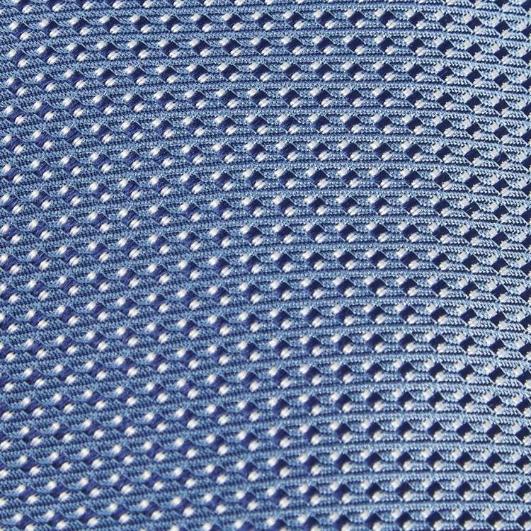 Pre Owned Lanvin Blue Patterned Silk Jacquard Tie