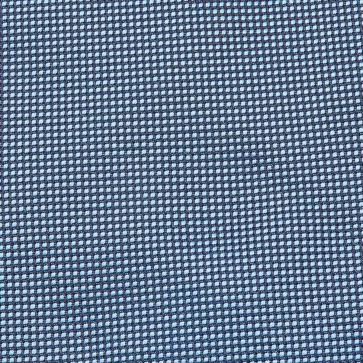 Pre Owned Lanvin Blue Dot Motif Jacquard Silk Tie