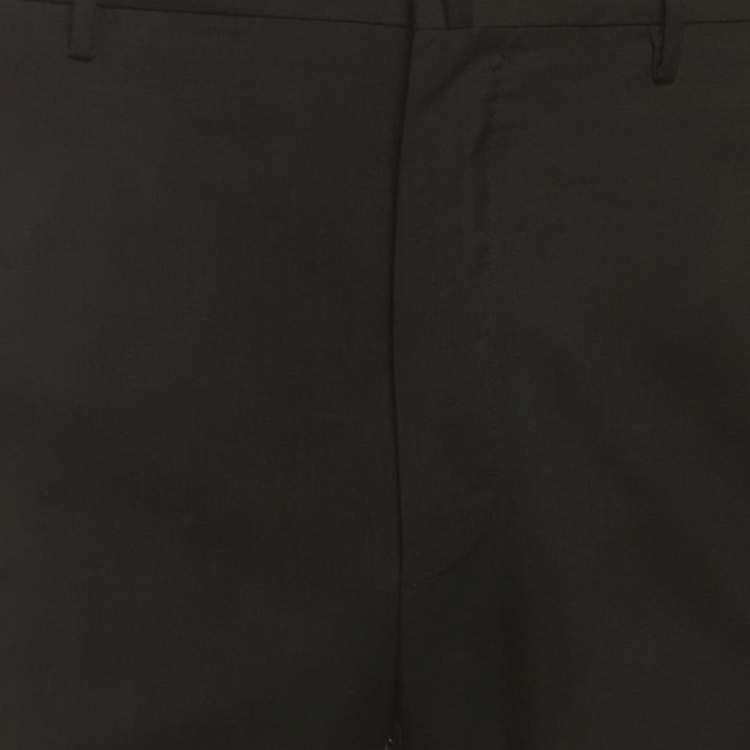 Pre Owned Lanvin Black/Blue Wool Trousers L