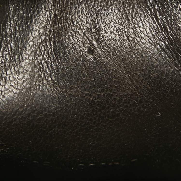 Pre Owned Lanvin Black Leather and Tweed Lace Up Sneakers 41