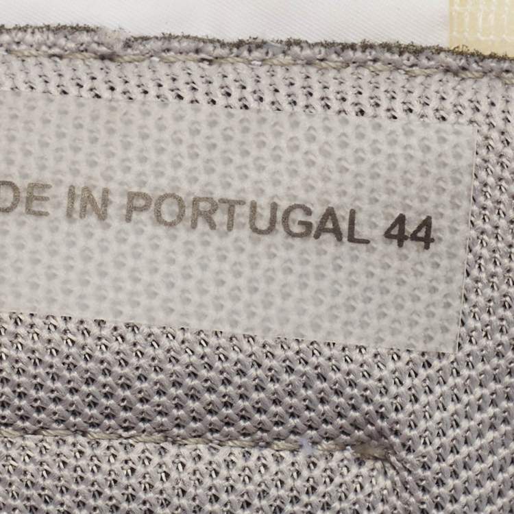 Pre Owned Lanvin Tricolor Mesh and Leather Bumper Sneakers Size 44