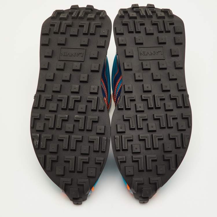 Pre Owned Lanvin Bumper Size 41 Multicolor Fabric, Leather and Suede Runner Sneakers