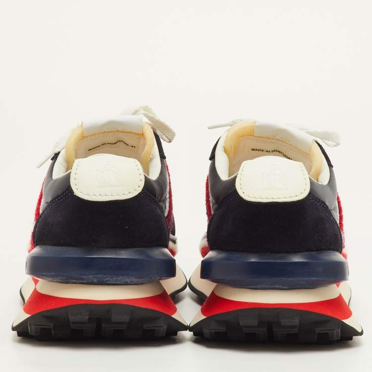Pre Owned Lanvin Bumper Size 41 Multicolor Fabric and Suede Runner Sneakers