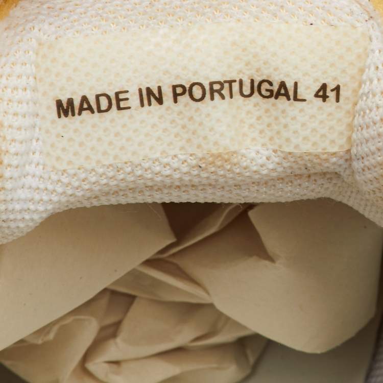 Pre Owned Lanvin Bumper Size 41 Multicolor Fabric and Suede Runner Sneakers