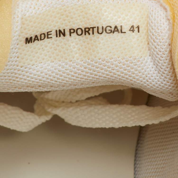 Pre Owned Lanvin Bumper Size 41 Multicolor Nylon and Suede Low Top Sneakers