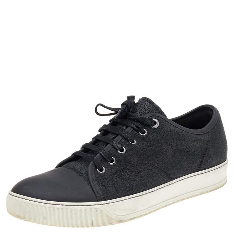 Lanvin black hot sale leather sneakers