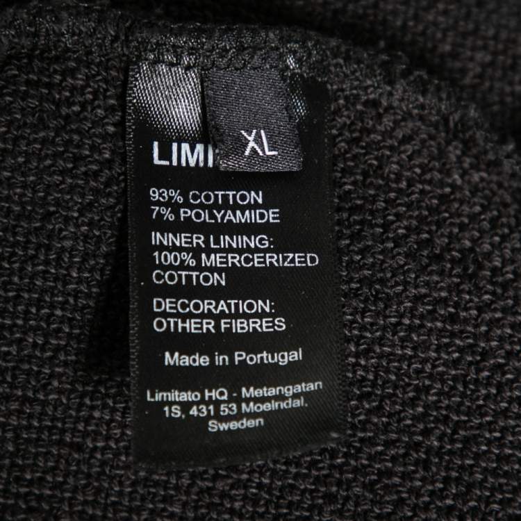 Pre Owned Limitato Black Cotton Jimi Hendrix Printed Hoodie XL