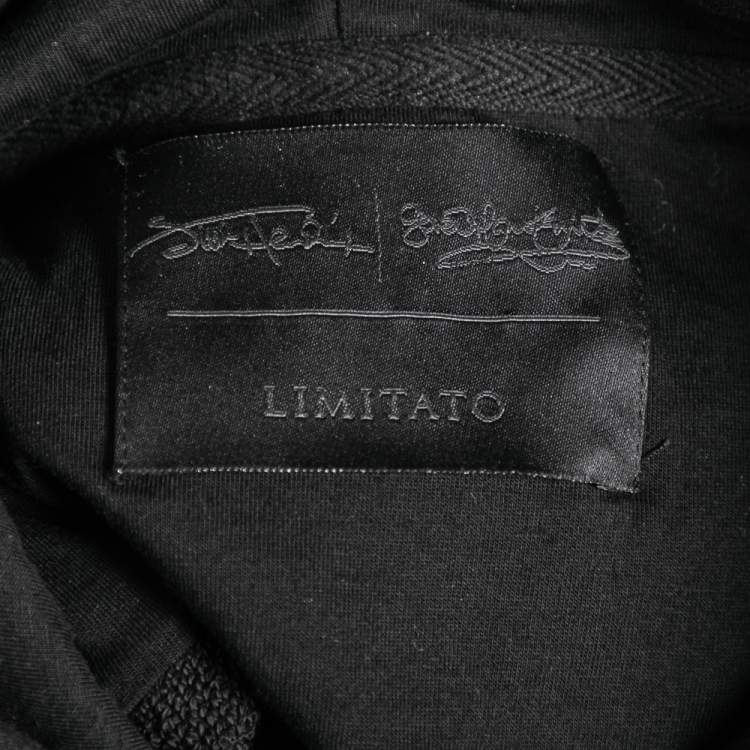 Pre Owned Limitato Black Cotton Jimi Hendrix Printed Hoodie XL