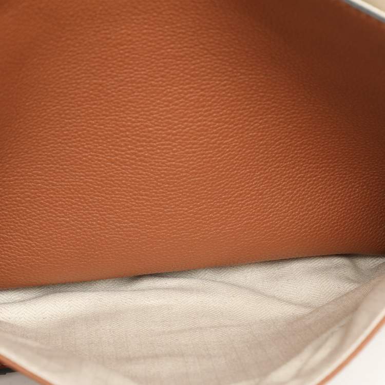 Pre Owned Loewe Brown Full Grain Leather Military Messenger Bag
