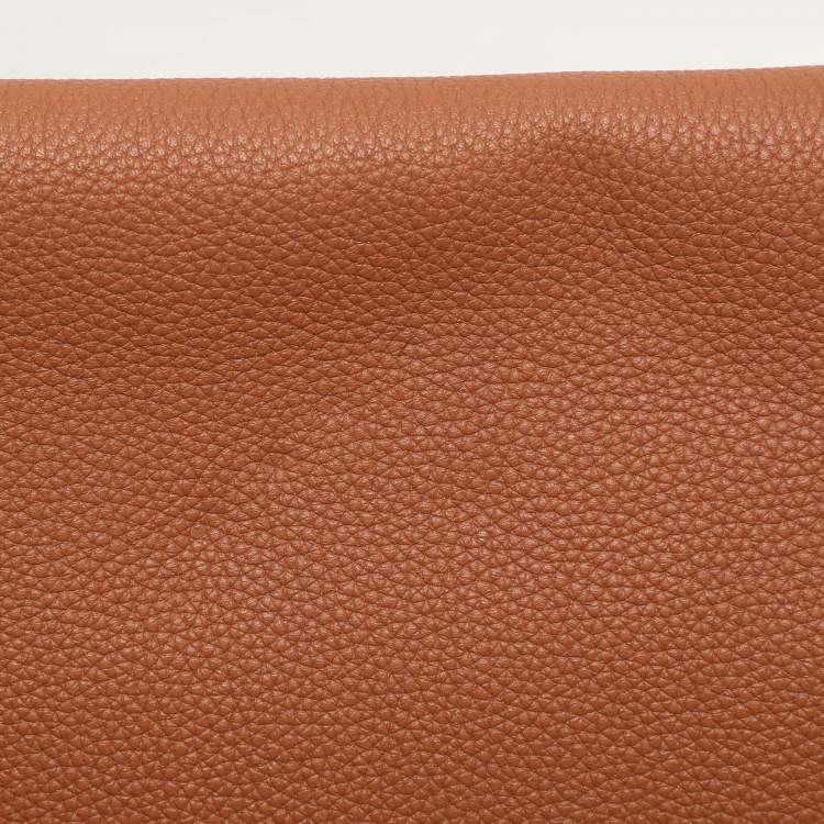 Pre Owned Loewe Brown Full Grain Leather Military Messenger Bag