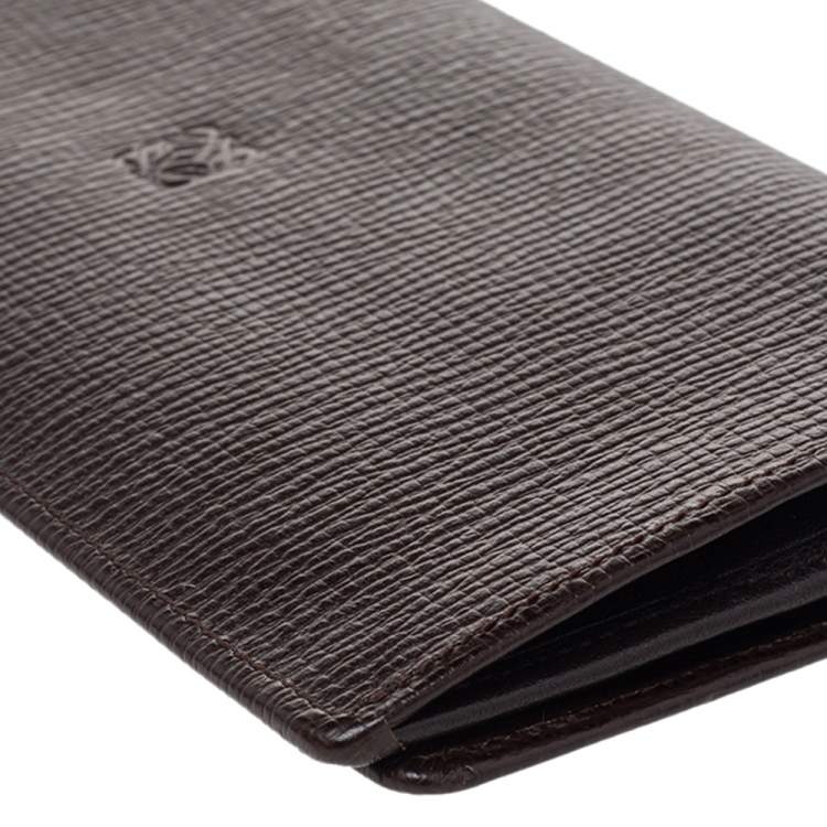 Pre Owned Loewe Brown Leather Bifold Long Wallet
