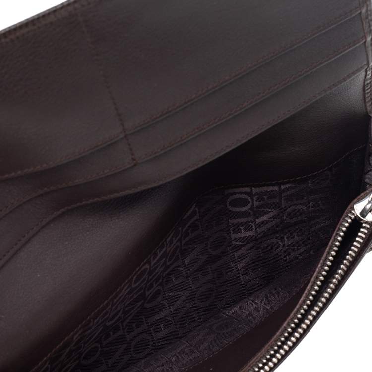 Loewe Brown Leather Bifold Long Wallet Loewe | The Luxury Closet