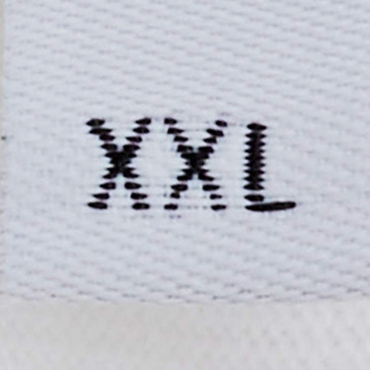 Pre Owned Loewe White Anagram Pixel Embroidered Cotton Crew Neck T-Shirt XXL