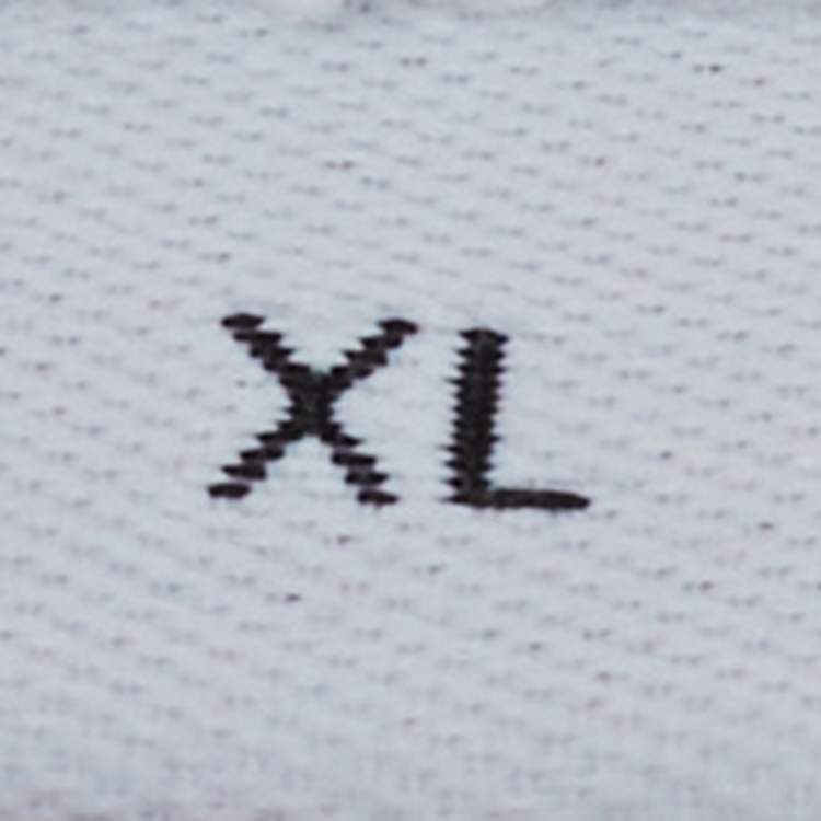 Pre Owned Loewe White Anagram Pixel Embroidered Cotton Crew Neck T-Shirt XL