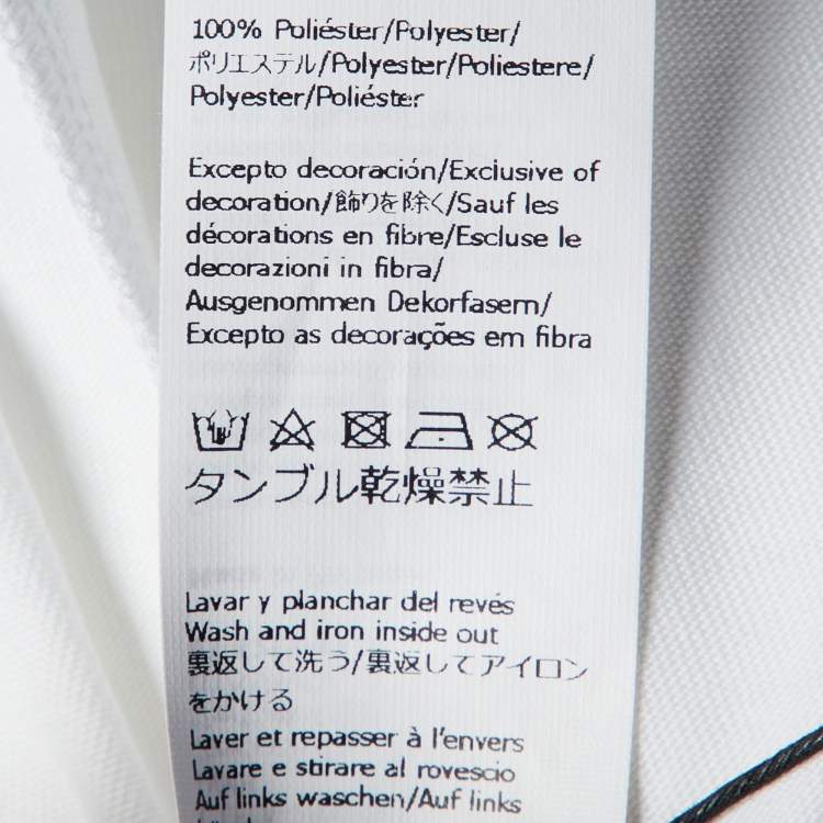 Pre Owned Loewe White Cotton Anagram Fake Pocket T-Shirt XL