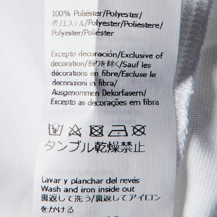 Pre Owned Loewe White Cotton Anagram Fake Pocket T-Shirt M