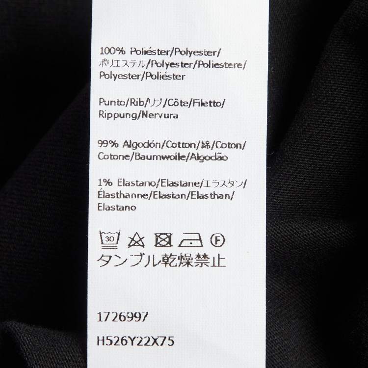 Pre Owned Loewe Black Anagram Cotton Crew Neck T-Shirt L