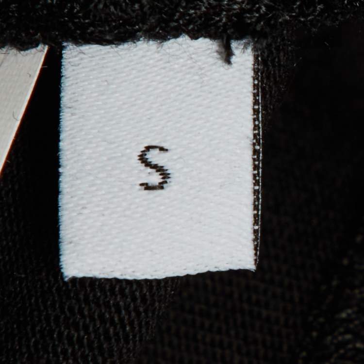 Pre Owned Loewe Black Cotton Anagram Embroidered Relaxed Fit T-Shirt S