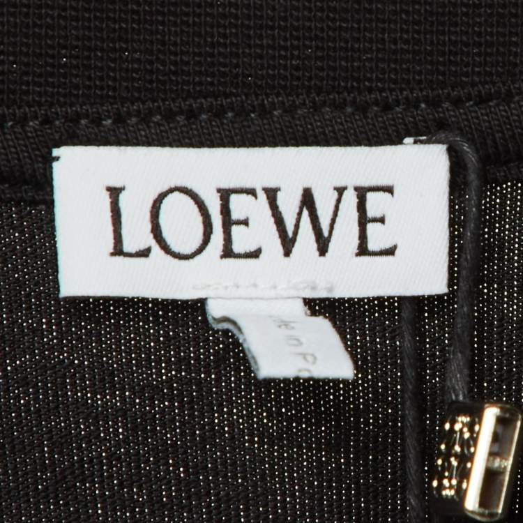 Pre Owned Loewe Black Cotton Anagram Embroidered Relaxed Fit T-Shirt S