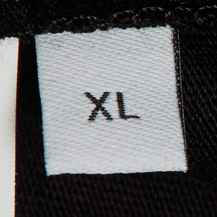 Pre Owned Loewe Black Cotton Anagram Embroidered Relaxed Fit T-Shirt XL