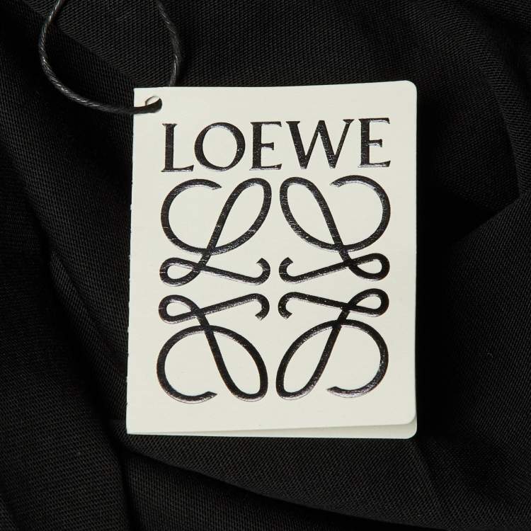 Pre Owned Loewe Black Neon Anagram Cotton Crew Neck T-Shirt S