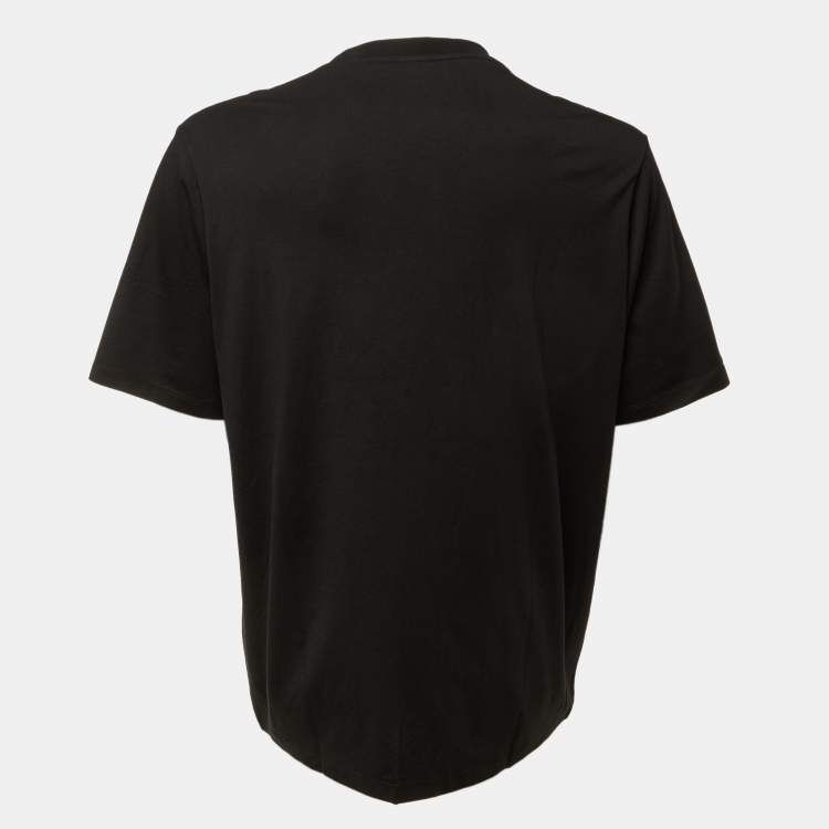 Pre Owned Loewe Black Neon Anagram Cotton Crew Neck T-Shirt S