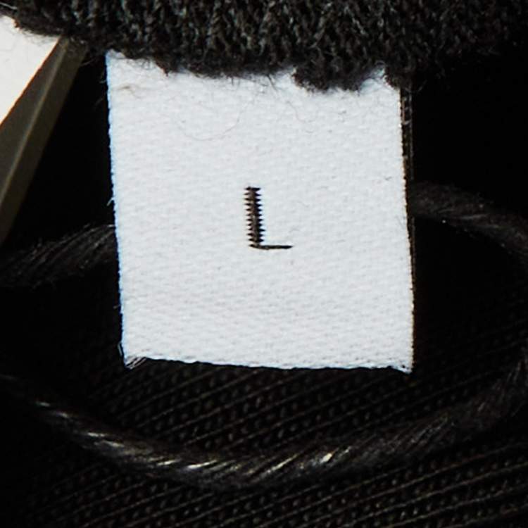 مملوكة مسبقًا Loewe Black Neon Anagram Cotton Crew Neck T-Shirt L