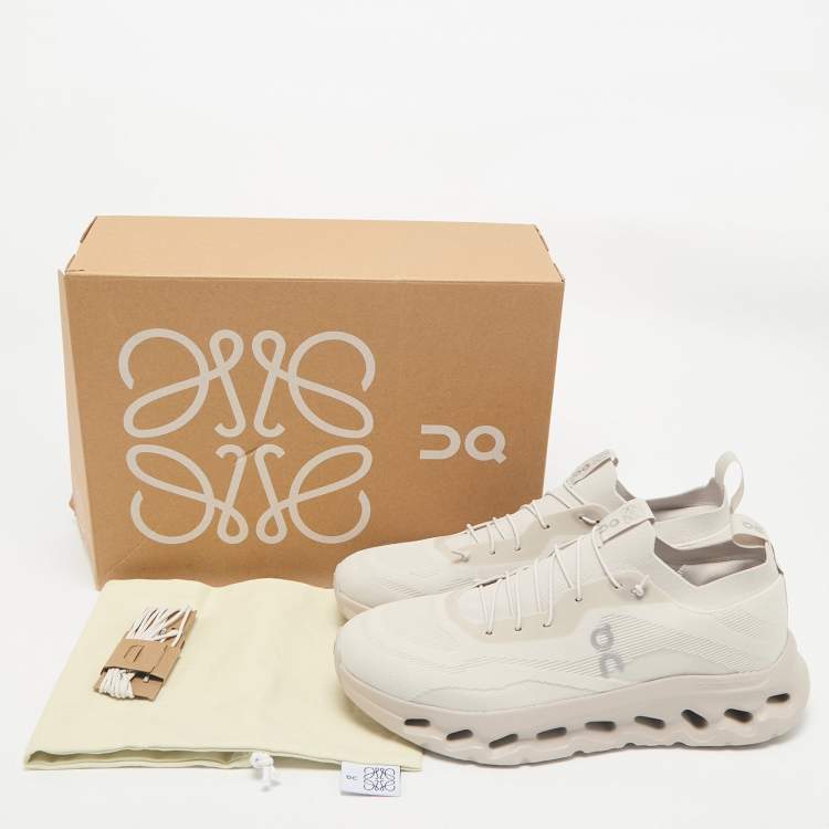 Pre Owned Loewe x On Cloudtilt Light Grey Fabric Running Sneakers Size 46