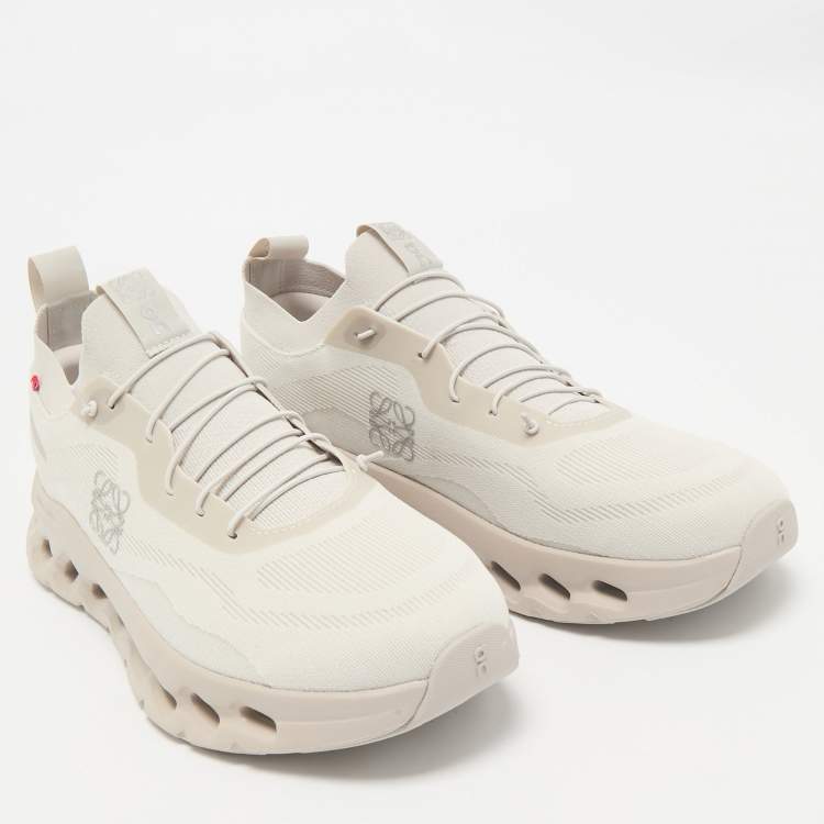 Pre Owned Loewe x On Cloudtilt Light Grey Fabric Running Sneakers Size 46