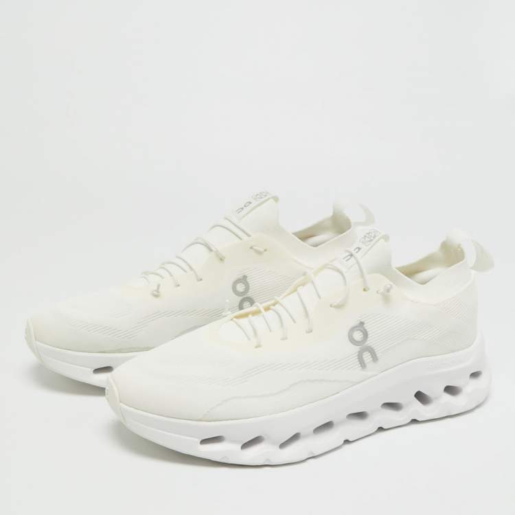 Pre Owned Loewe Cloudtilt Size 44 White Knit Fabric Low Top Sneakers